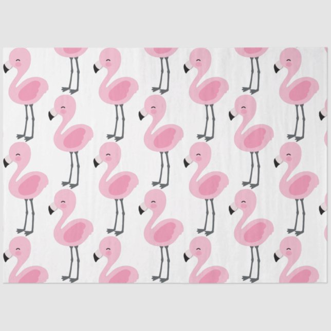Papel De Seda Tropical Flamingo Series Design 3 (Frente )