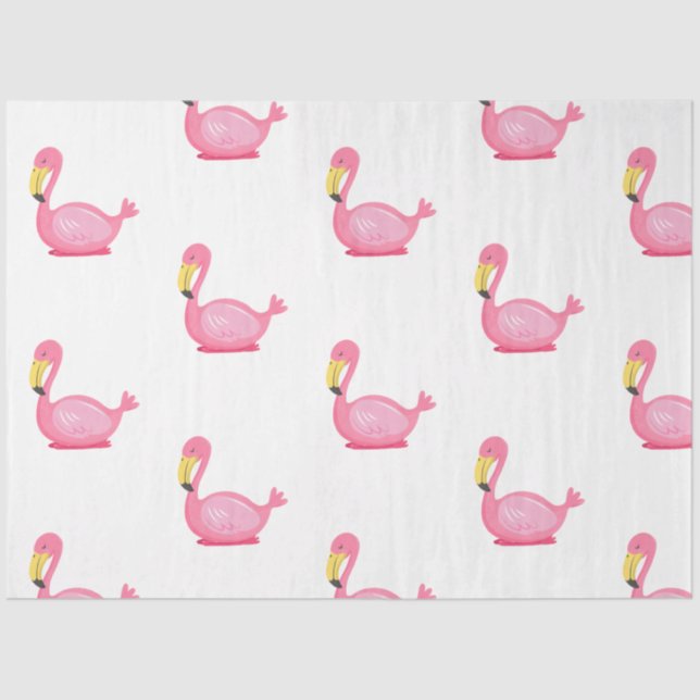 Papel De Seda Tropical Flamingo Series Design 5 (Frente )