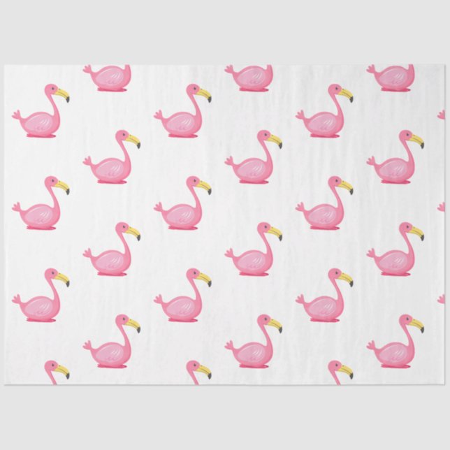 Papel De Seda Tropical Flamingo Series Design 6 (Frente )