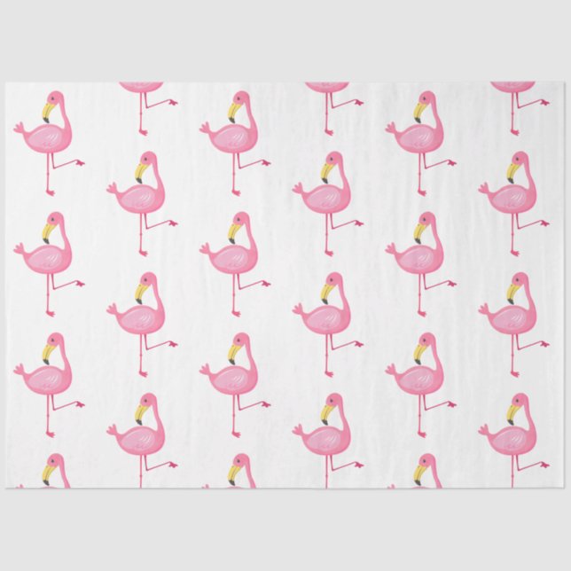Papel De Seda Tropical Flamingo Series Design 7 (Frente )