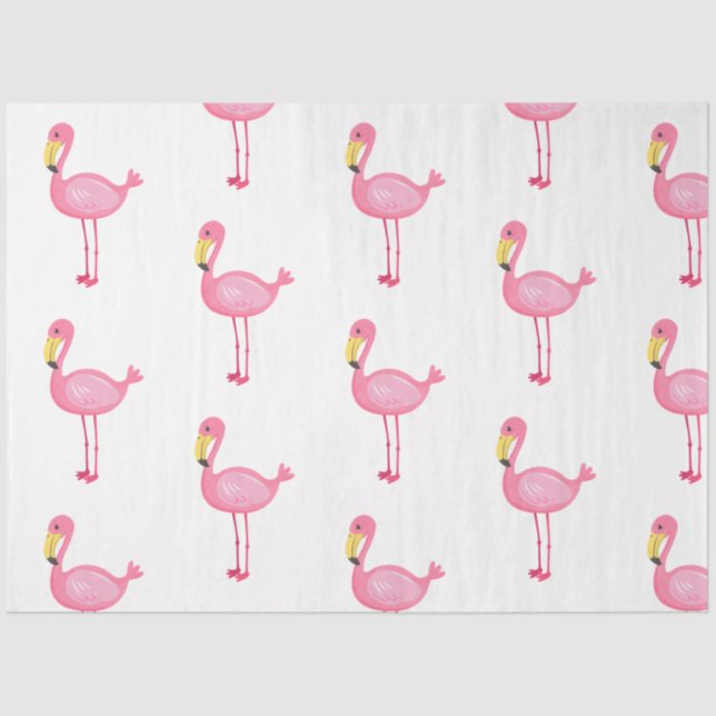 Papel De Seda Tropical Flamingo Series Design 8 (Frente )