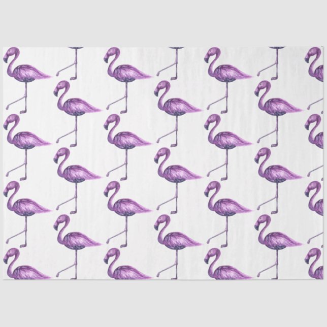 Papel De Seda Tropical Flamingo Series Design 9 (Frente )