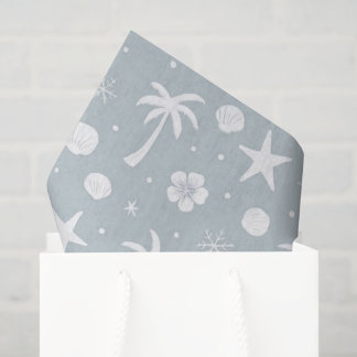 Papel De Seda Tropical Palm Trees Coastal Christmas