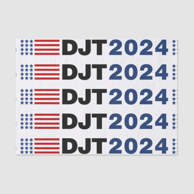 Papel De Seda Trump 2024 DJT (Frente )