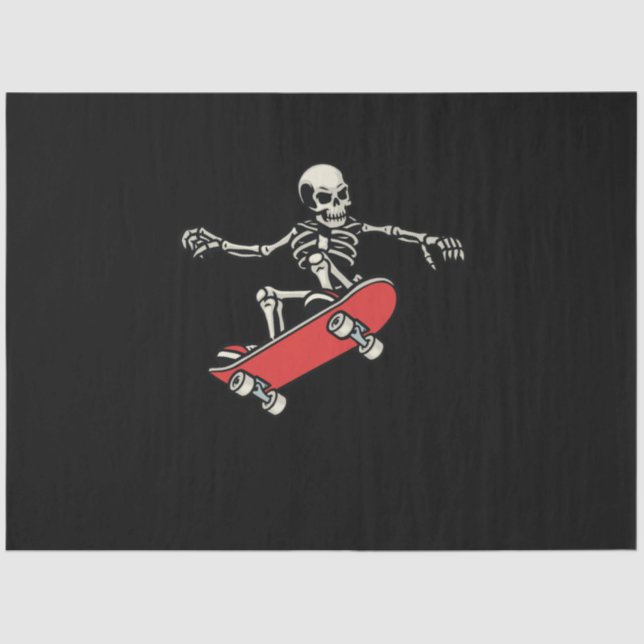 Papel De Seda truque de ollie skate skull (Frente )
