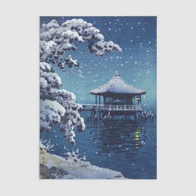 Papel De Seda Tsuchiya Koitsu - Neve no Ukimido em Katada (Criador carregado)
