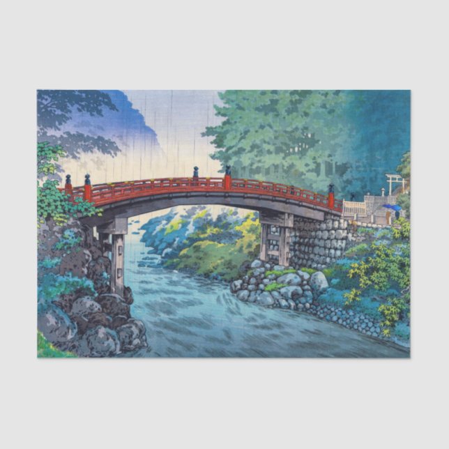Papel De Seda Tsuchiya Koitsu - Ponte Sagrada em Nikko (Frente )