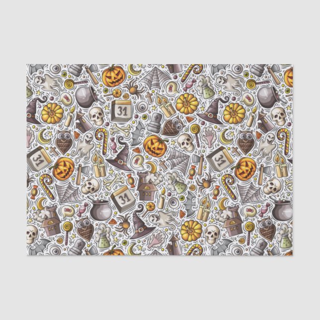 Papel De Seda Tudo Sobre o Halloween (Frente )