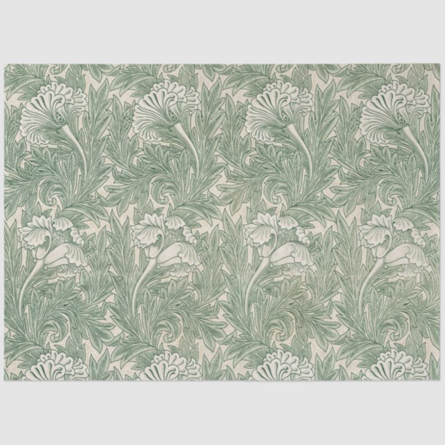 Papel De Seda Tulip Pattern (por William Morris) (Frente )