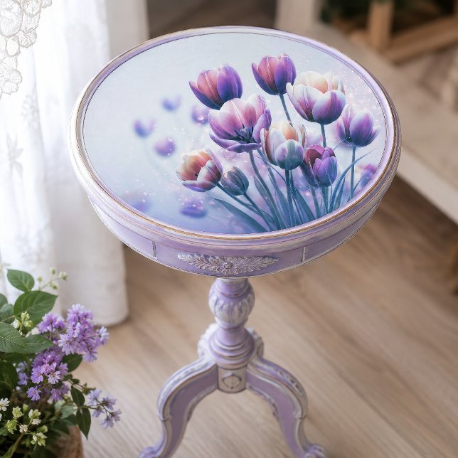 Papel De Seda Tulipa Resplendor Lavanda Decoupage (Criador carregado)