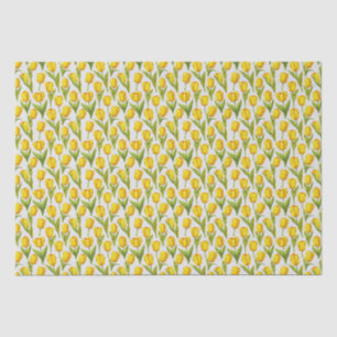 Papel De Seda Túlipas Amarelas