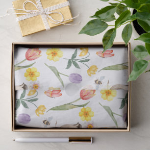Papel De Seda Tulipas da Primavera Flores Decoupage