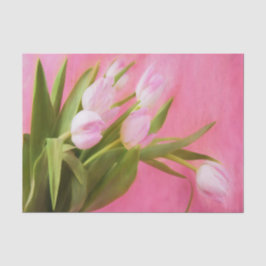Papel De Seda Tulipas Rosa Bonitas