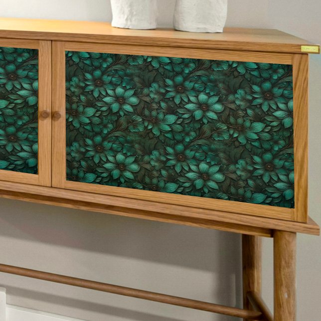 Papel De Seda Turquesa Sete Tecido de Decoupage Petal (Criador carregado)