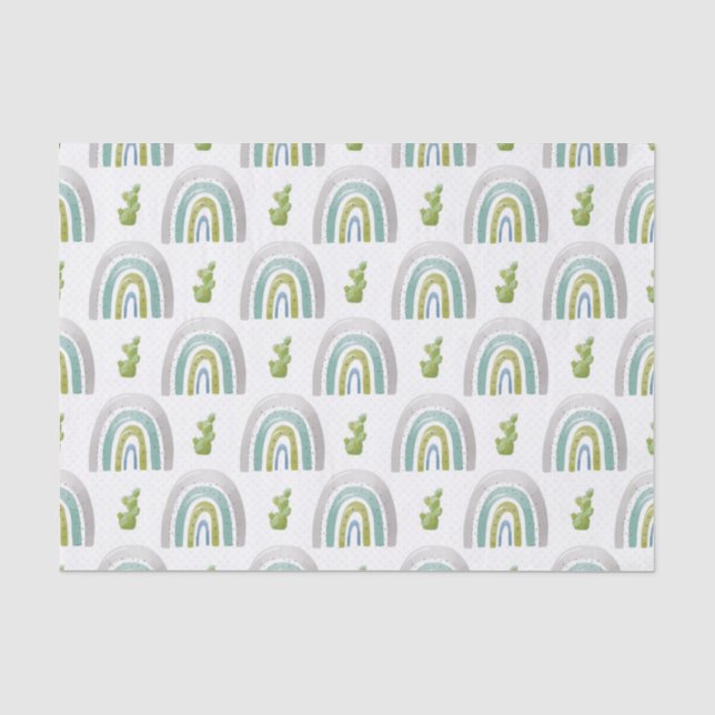 PAPEL DE SEDA TURQUOISE GREENN CINZAS CHUVAS (Frente )