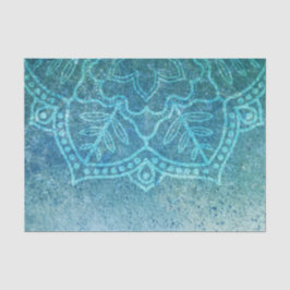 Papel De Seda Turquoise Mandala Decoupage