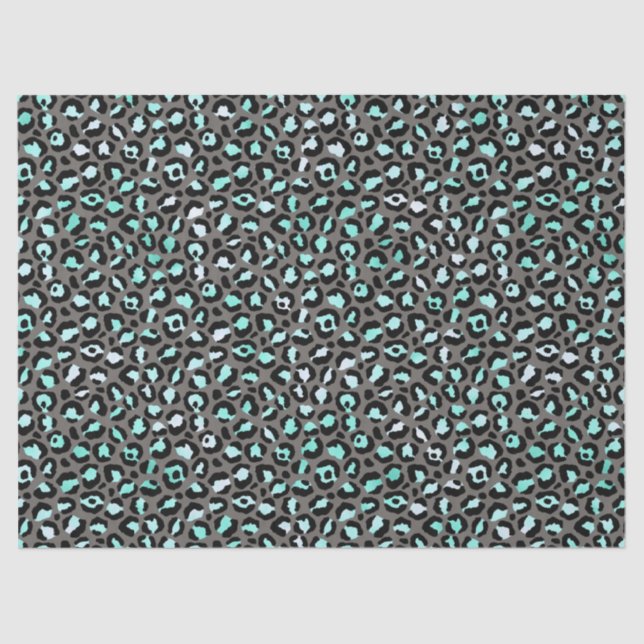 Papel De Seda Turquoise Safari Series Design 11 (Frente )