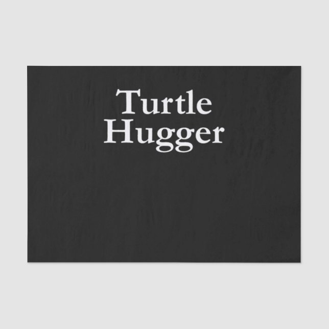 Papel De Seda Turtle Lover | Turtle Hugger (Frente )