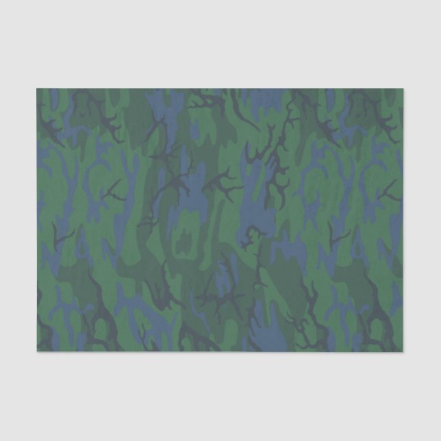 Papel De Seda Twilight Green Camo (Frente )