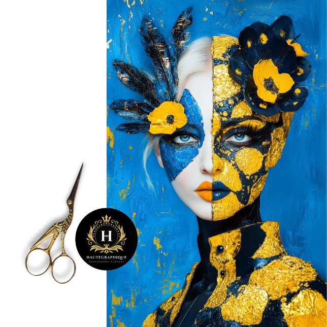 Papel De Seda Ucrânia: Deusa Guerreira Ativista Político (Criador carregado)