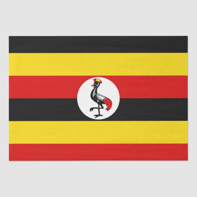 Papel De Seda Uganda Flag (Uganda) (Frente )