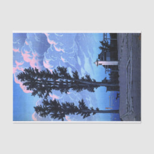 Papel De Seda ukiyoe hasui n14 Kanda Myojin Shrine Precent