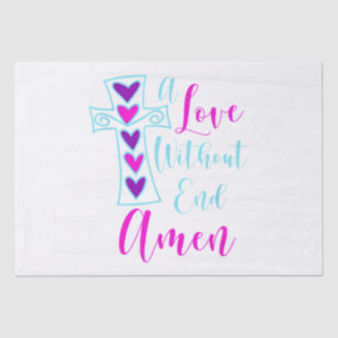 Papel De Seda Um Amor Sem Fim Amém Jesus Inspirou Citação Chris
