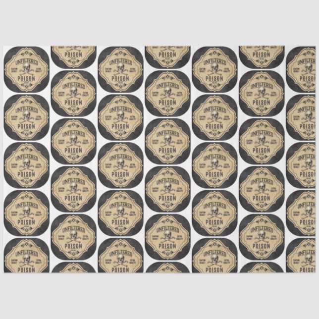 Papel De Seda Um Apothecary e Potion Label Series Design 8 (Frente )