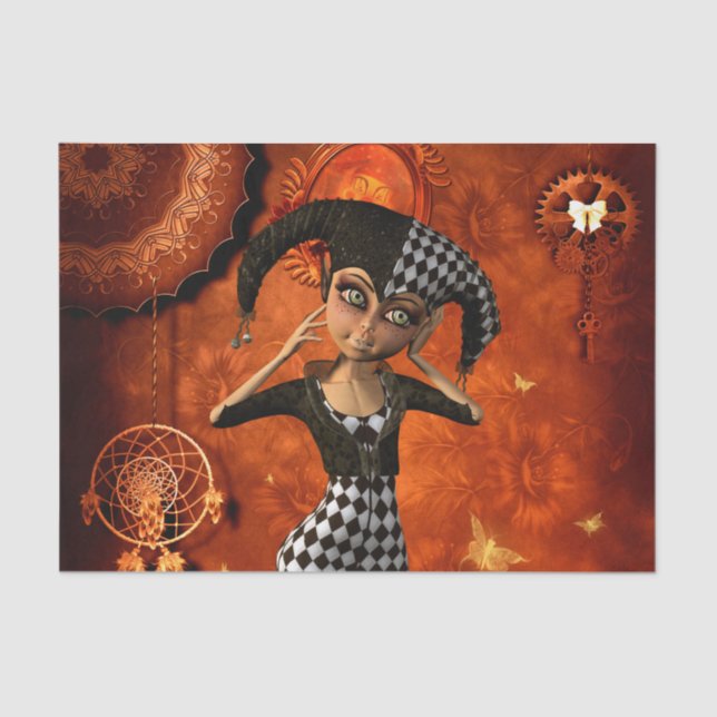 Papel De Seda Um arlequim bonito (Frente )