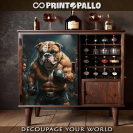 Papel De Seda Um boxeur buldogue inglês 