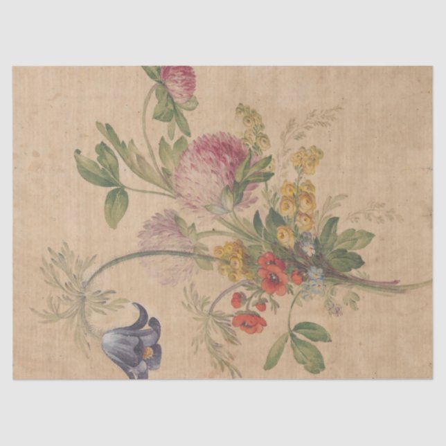 Papel De Seda Um Buquê de Flores Selvagens por Henryka Beyer (Frente )