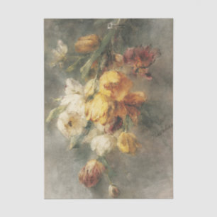 Papel De Seda Um Buquê de Tulipas por Margaretha Roosenbloom