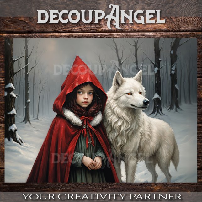 Papel De Seda Um conto de Frost and fur - Decoupage - (Criador carregado)