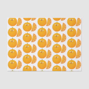 Papel De Seda Um desenho animado de fruta de citros de laranja f