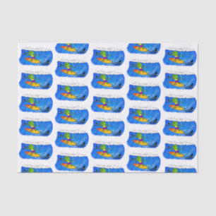 Papel De Seda Um desenho animado de lagarto-do-pescoço