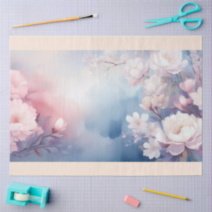 Papel De Seda Um Desenho de Flor Hazy #3