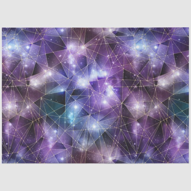 Papel De Seda Um Design 16 da Série Cristal Midnight (Frente )