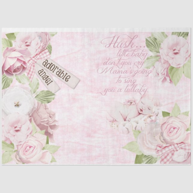 Papel De Seda Um Design 4 da Série Baby Girl (Frente )