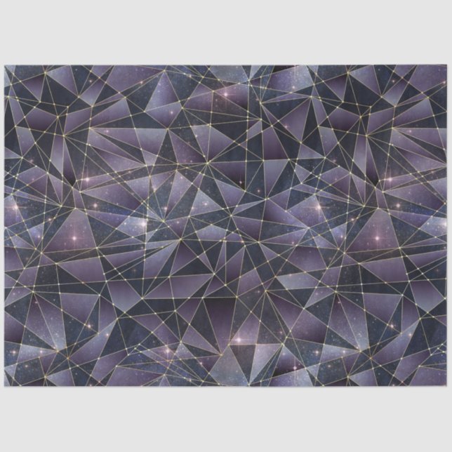 Papel De Seda Um Design 6 da Meia-Noite Crystal Series (Frente )