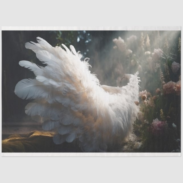 Papel De Seda Um Design 8 da série White Angel (Frente )