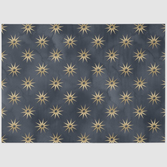 Papel De Seda Um Design Celestial Starry Night Series 10 (Frente )