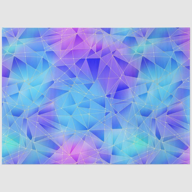 Papel De Seda Um Design da Série A Mermaid Crystal 8 (Frente )