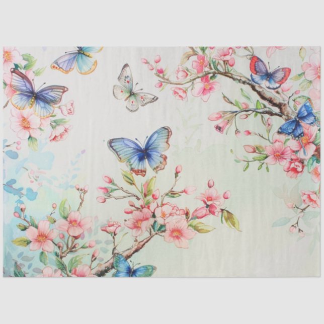 Papel De Seda Um Design da série Butterfly nº 8 (Frente )