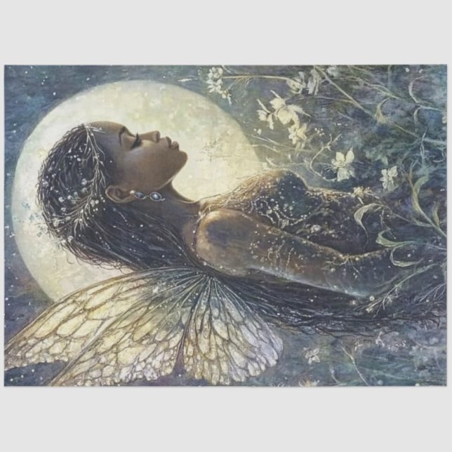Papel De Seda Um Design da série Fairy Moon nº 1 (Frente )