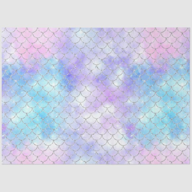 Papel De Seda Um Design da série Mermaid Galaxy 16 (Frente )