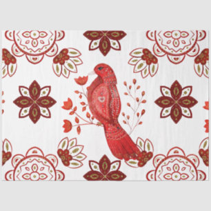 Papel De Seda Um Design da Série Natal Nórdica Azulejo 20