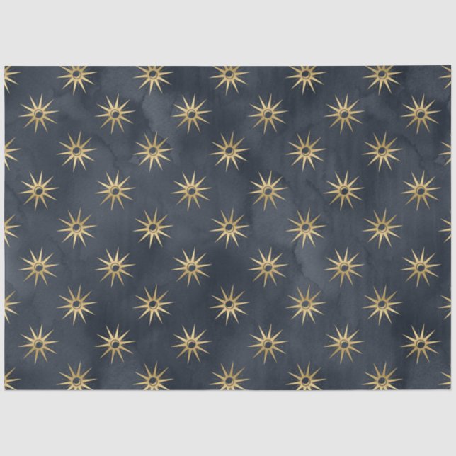 Papel De Seda Um Design da Série Noite Estelar Celestial 10 (Frente )