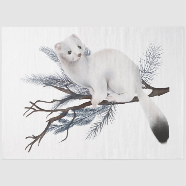 Papel De Seda Um Design de Natal da Série Pássaro 4 (Frente )