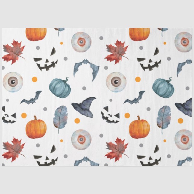 Papel De Seda Um Design de Série de Halloween 7 (Frente )