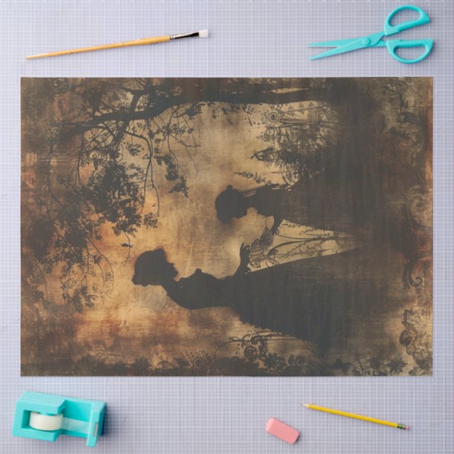 Papel De Seda Um Design de Série Mãe Gótica #2 (Arte )
